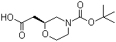 结构式 CAS# 1257850-82-0, (2S)-4-叔丁氧羰基-2-吗啉乙酸