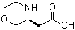 结构式 CAS# 1257856-13-5, (3S)-3-吗啉乙酸