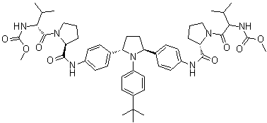 结构式 CAS# 1258226-87-7, 翁比他韦