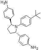 结构式 CAS# 1258235-06-1, 4,4'-[(2S,5S)-1-[4-(1,1-二甲基乙基)苯基]-2,5-吡咯烷二基]二-苯胺