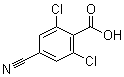 结构式 CAS# 1258298-05-3, 2,6-二氯-4-氰基苯甲酸