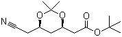 structure of CAS# 125971-94-0, (4R,6R)-tert-Butyl-6-cyanomethyl-2,2-dimethyl-1,3-dioxane-4-acetate;tert-Butyl (4R,3R)-6-cyanomethyl-2,2-dimethyl-1,3-dioxane-4-acetate