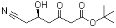 (R)-tert-Butyl 6-cyano-5-hydroxy-3-oxohexanoate molecular structure (CAS 125988-01-4)