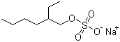 structure of CAS# 126-92-1, Sodium 2-ethylhexyl sulfate;2-Ethylhexyl sulfate sodium salt; TC-EHS