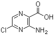 结构式 CAS# 1260663-68-0, 3-氨基-5-氯-2-吡嗪羧酸