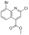 structure of CAS# 1260807-86-0, Methyl 8-bromo-2-chloroquinoline-4-carboxylate