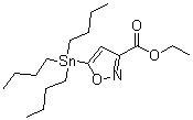 结构式 CAS# 126085-91-4, 5-(三丁基锡烷基)异恶唑-3-羧酸乙酯