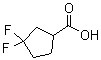 structure of CAS# 1260897-05-9, 3,3-Difluorocyclopentanecarboxylic acid