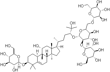结构式 CAS# 126105-12-2, 翅子罗汉果 I