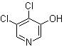 结构式 CAS# 1261269-63-9, 4,5-二氯-3-吡啶醇