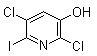 structure of CAS# 1261365-62-1, 2,5-Dichloro-6-iodopyridin-3-ol