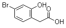 structure of CAS# 1261497-72-6, 4-Bromo-2-hydroxybenzeneacetic acid;4-Bromo-2-hydroxyphenylacetic acid