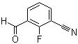 结构式 CAS# 1261823-31-7, 2-氟-3-甲酰基苯甲腈