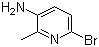 structure of CAS# 126325-47-1, 5-Amino-2-bromo-6-picoline;6-Bromo-5-amino-2-picoline; 2-Bromo-5-amino-6-methylpyridine