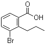 结构式 CAS# 1263284-52-1, 3-溴-2-丙基苯甲酸