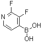 structure of CAS# 1263374-42-0, (2,3-Difluoropyridin-4-yl)boronic acid