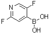 structure of CAS# 1263375-23-0, (2,5-Difluoropyridin-4-yl]boronic acid