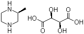 structure of CAS# 126458-15-9, (S)-2-Methylpiperazine tartrate;(S)-2-Methylpiperazine-2,3-digydroxyszc cinate