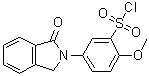 structure of CAS# 126565-42-2, 5-(1,3-Dihydro-1-oxo-2H-isoindol-2-yl)-2-methoxybenzenesulfonyl chloride