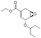 structure of CAS# 1266663-89-1, Oseltamivir Impurity 11;(1R,5R,6R)-5-(1-Ethylpropoxy)-7-oxabicyclo[4.1.0]hept-3-ene-3-carboxylic Acid Ethyl Ester