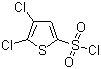 2,3-Dichlorothiophene-5-sulphonyl chloride molecular structure (CAS 126714-85-0)