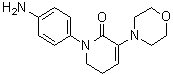 structure of CAS# 1267610-26-3, 1-(4-Aminophenyl)-5,6-dihydro-3-(4-morpholinyl)-2(1H)-pyridinone