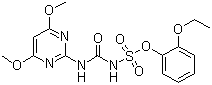 structure of CAS# 126801-58-9, Ethoxysulfuron;1-(4,6-Dimethoxypyrimidin-2-yl)-3-(2-ethoxyphenoxysulfonyl)urea