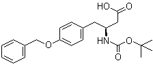 (3S)-4-[4-(Benzyloxy)phenyl]-3-(tert-butoxycarbonylamino)butanoic acid molecular structure (CAS 126825-16-9)