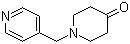 1-Pyridin-4-ylmethylpiperidin-4-one molecular structure (CAS 126832-82-4)