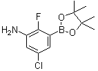 5-Chloro-2-fluoro-3-(4,4,5,5-tetramethyl-1,3,2-dioxaborolan-2-yl)benzenamine molecular structure (CAS 1269232-96-3)