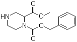 structure of CAS# 126937-43-7, 1-N-Cbz-piperazine-2-carboxylic acid methyl ester