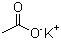 乙酸钾分子结构 (CAS 127-08-2)