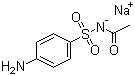 structure of CAS# 127-56-0, Sulfacetamide sodium ;Sodium sulfacetamide; N-Sulfanilylacetamide monosodium salt; N-(4-Aminophenylsulfonyl)acetamide sodium salt