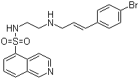 structure of CAS# 127243-85-0, H 89;N-[2-[[3-(4-Bromophenyl)-2-propen-1-yl]amino]ethyl]-5-isoquinolinesulfonamide