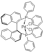 structure of CAS# 127593-28-6, ((S)-2,2'-Bis(diphenylphosphino)-1,1'-binaphthyl)dichloropalladium;BINAP-PdCl2