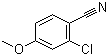 结构式 CAS# 127666-99-3, 2-氯-4-甲氧基苯腈