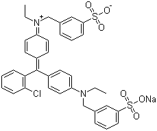 structure of CAS# 12768-78-4, Acid Green 16