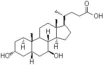 熊去氧胆酸分子结构 (CAS 128-13-2)