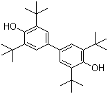 2,2',6,6'-Tetra-tert-butyl-4,4'-biphenol molecular structure (CAS 128-38-1)