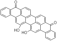 结构式 CAS# 128-59-6, 16,17-二羟基蒽酮紫; 16,17-二羟基蒽烯紫-5,10-二酮