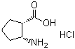 (1S,2R)-(+)-2-Amino-1-cyclopentanecarboxylic acid hydrochloride molecular structure (CAS 128052-92-6)