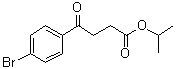 结构式 CAS# 1284448-67-4, 4-溴-gamma-氧代苯丁酸异丙酯