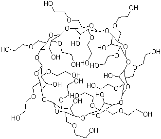 beta-Cyclodextrin 2-hydroxyethyl ethers molecular structure (CAS 128446-32-2)