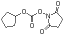 结构式 CAS# 128595-07-3, 环戊基-N-琥珀酰亚胺基碳酸酯; N-(环戊氧基羰氧基)琥珀酰亚胺