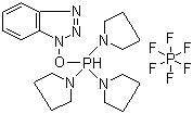 结构式 CAS# 128625-52-5, PyBOP; 六氟磷酸苯并三唑-1-基-氧基三吡咯烷基磷