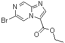 structure of CAS# 1289193-46-9, 6-Bromoimidazo[1,2-a]pyrazine-3-carboxylic acid ethyl ester