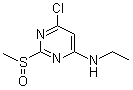 结构式 CAS# 1289385-39-2, 6-氯-N-乙基-2-(甲亚磺酰基)-4-嘧啶胺
