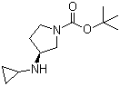结构式 CAS# 1289585-23-4, (3S)-3-(环丙基氨基)-1-吡咯烷甲酸叔丁酯