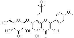 structure of CAS# 128988-55-6, Maohuoside A;Pletypetaloside