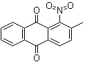 structure of CAS# 129-15-7, 2-Methyl-1-nitroanthraquinone;1-Nitro-2-methyl-9,10-anthraquinone; 1-Nitro-2-methylanthraquinone; NSC 8